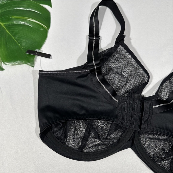 NEW Freya [ 36K US ] Hero Underwired‎ Side Support Plunge Bra in Black - Picture 8 of 11